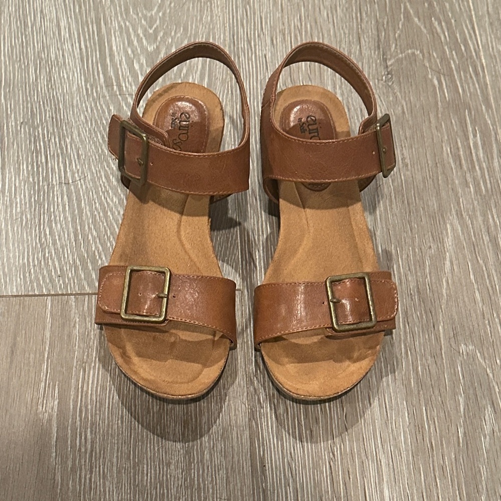 Brown Varissa Wedge Sandals